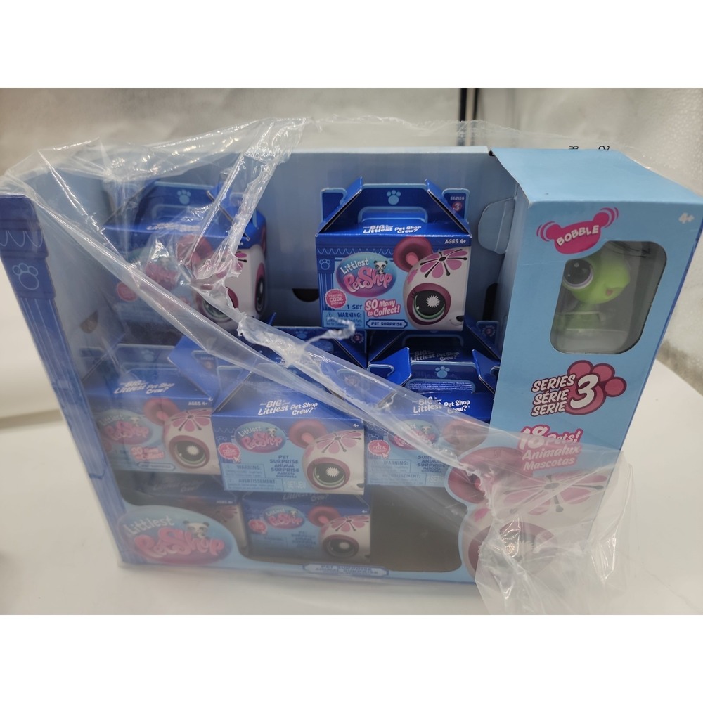 Lot Of 12 Littlest Pet Shop Pet Suprise Series 3 Figures + Display Case + Bonus!